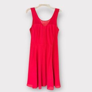 Express red chiffon sleeveless short dress